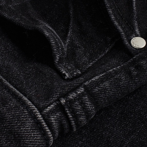 Express High Waisted Black Rhinestone Button
Modern Straight Jeans Size 14 - Picture 6 of 16